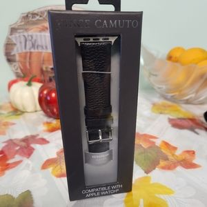Vince Camuto Black Leather Watch Band